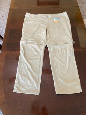 Columbia Womens Saturday Trail II Stretch Convertible Pants/Short NWT Size 24W/R